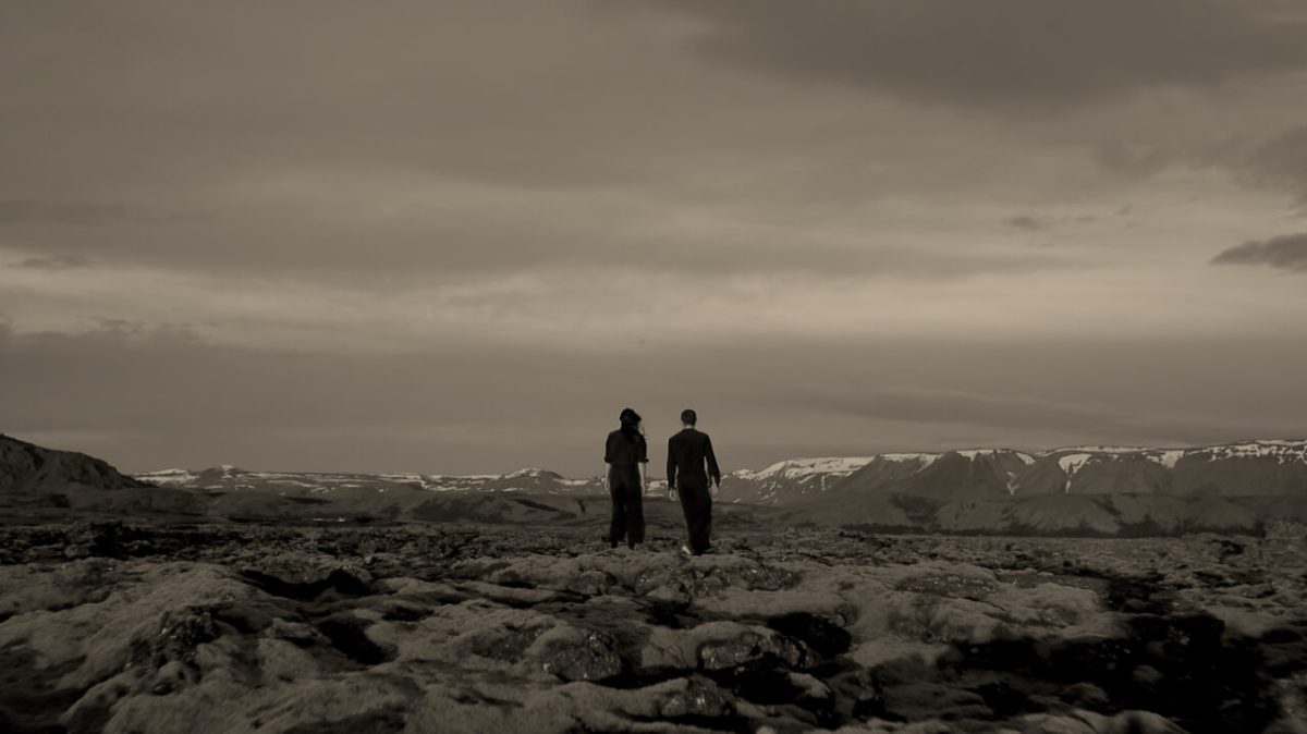 Angela Rabaglio and Micaël Florentz shooting The Gyre in Island
